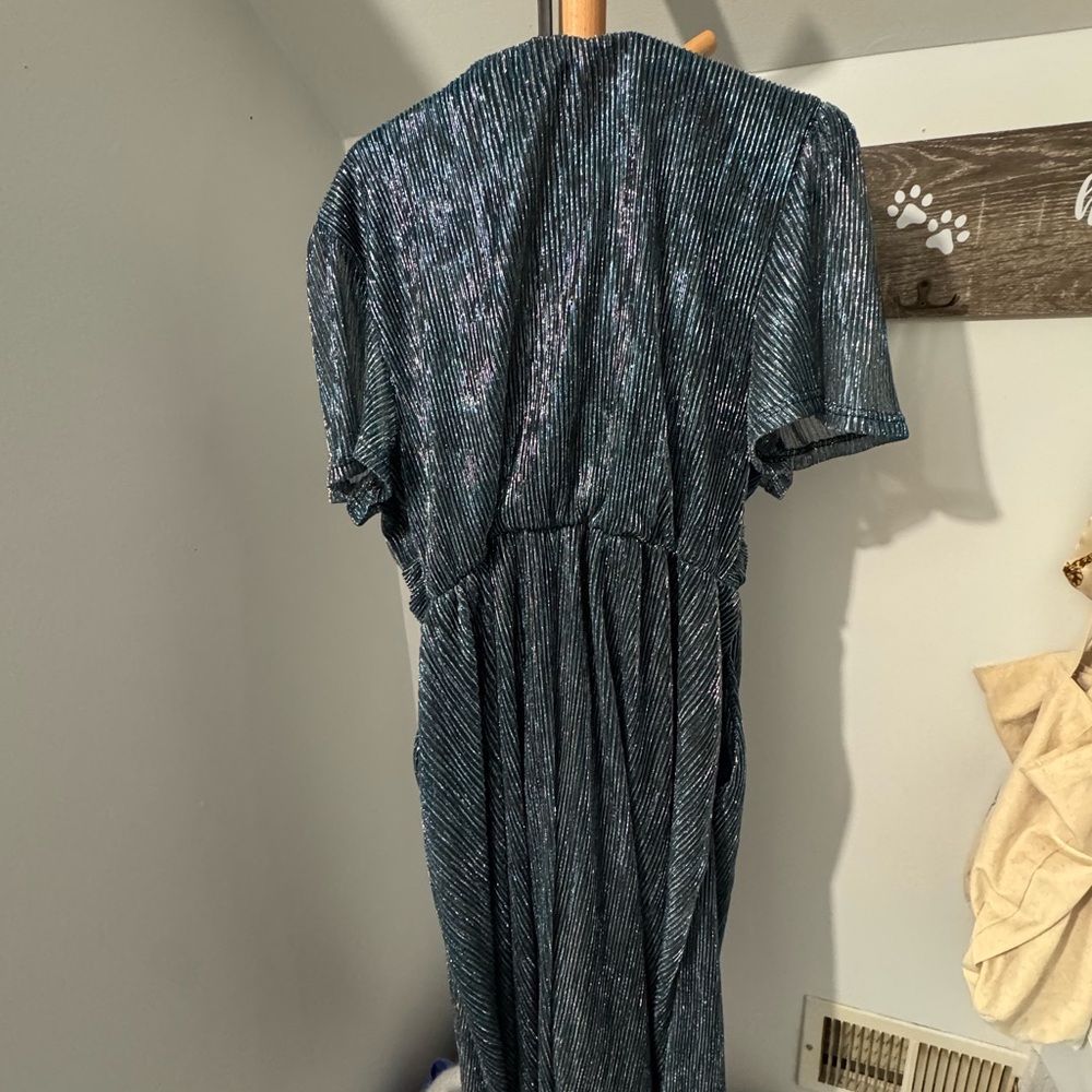 BloomChic Teal Midi Dress - Picture 9 of 9